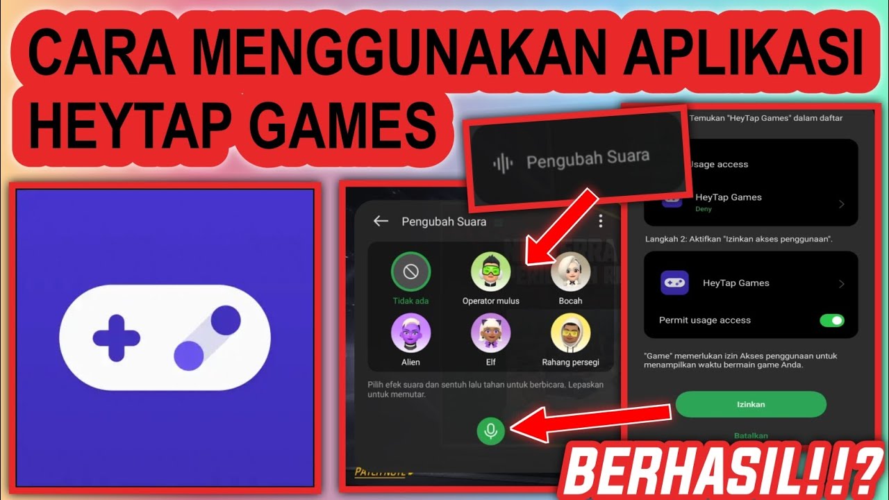 Cara Menggunakan HeyTap Games | Cara Mengubah Suara Di Free Fire Saat On Mic