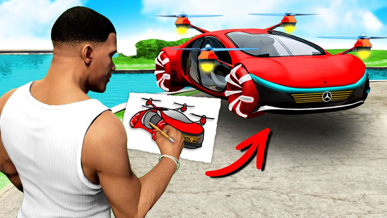 GTA 5 aber ALLES was ich ZEICHNE wird REAL! (TEIL 4)