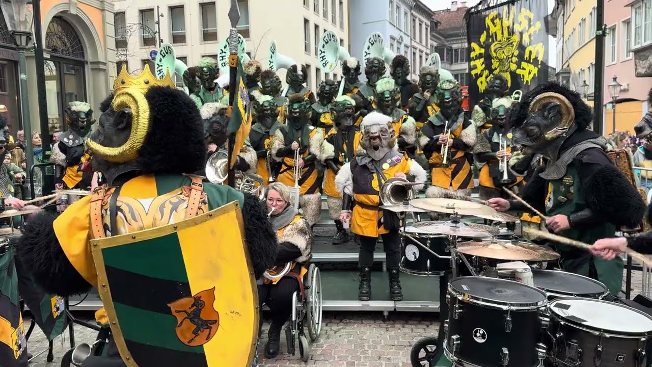 Guggemusig Rhy-Gusler Schaffhausen - Einmarsch - Guggenchilbi 2023