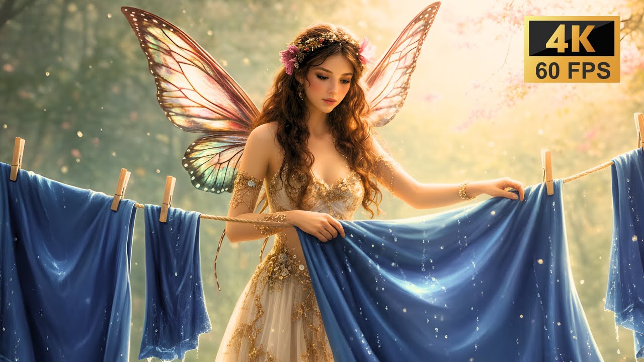 Morning Mist Forest Fairy | AI Fantasy Music Video in 4K | Fantasy Highland