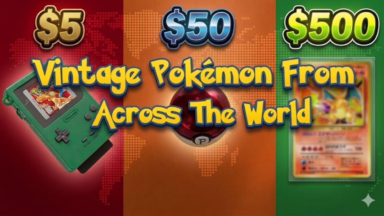 Vintage Pokémon Items From Across the world