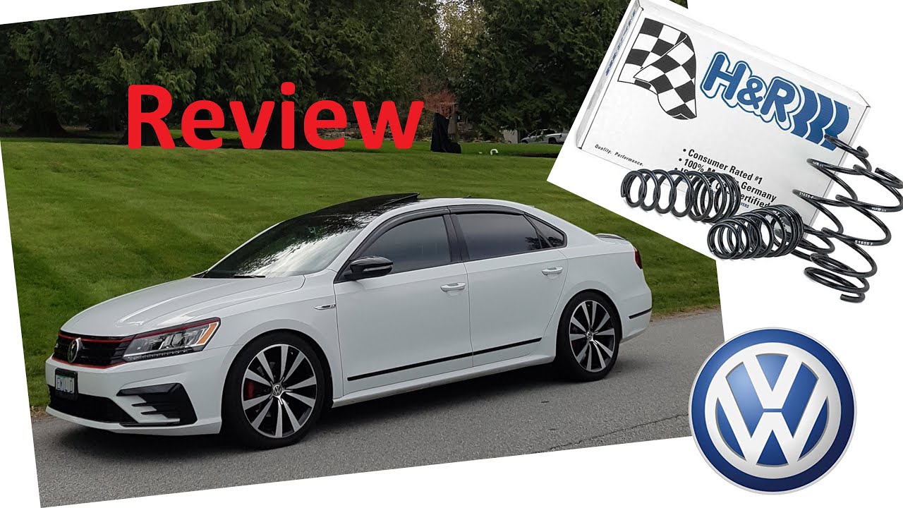 Обзор занижающих пружин H&R для VW Passat GT 2018 года