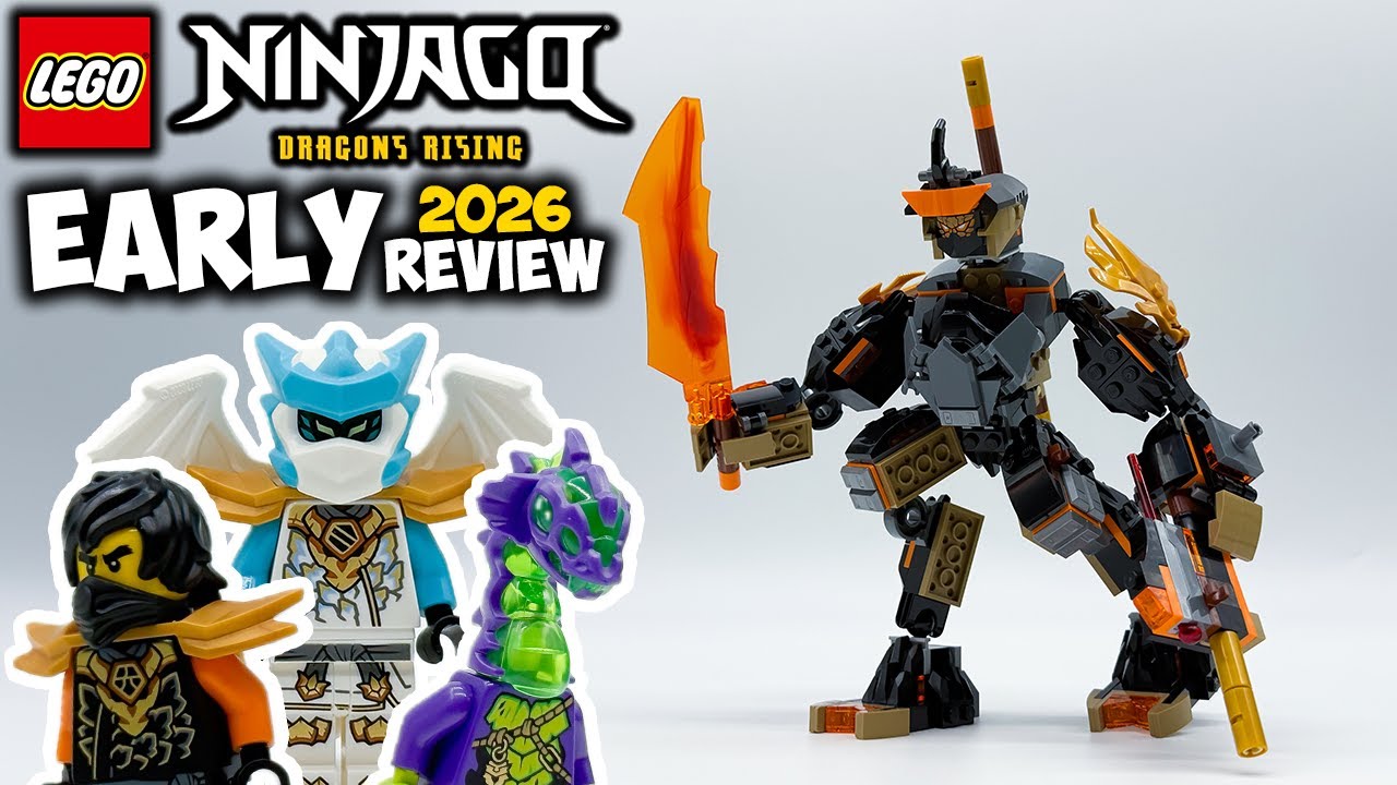 Cole's Mission Mech & Dragon Zane EARLY 2026 Review! Ninjago Dragons Rising Season 4 Set 71854
