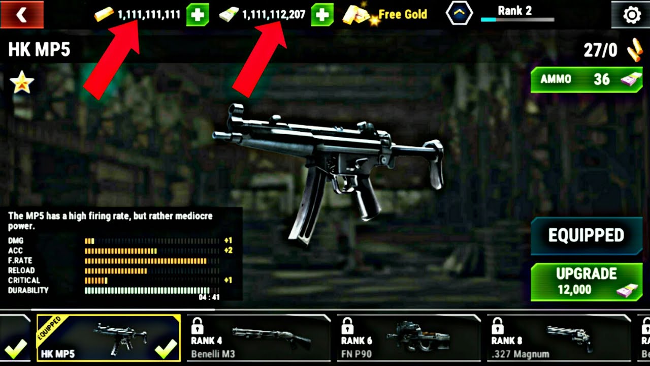 Dead Target  hack mod unlimited  money  and unlimited  gold  at 100 MB download