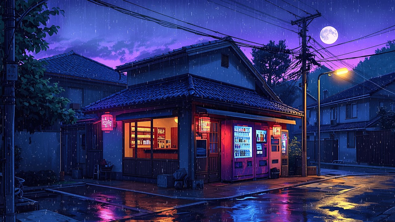 Late Night Study Lofi 🌧️ Rainy Chill Beats for Focus & Sleep