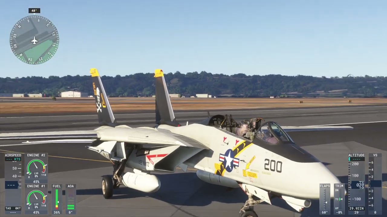 MSFS 2024 - Testing the F-14, F-16, and F-117