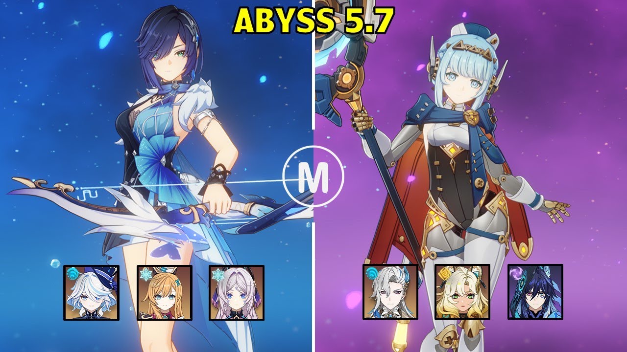 C2 Yelan Freeze & C2 Ineffa Taser Neuvillette - Spiral Abyss 5.8 Floor 12 9 stars Genshin Impact