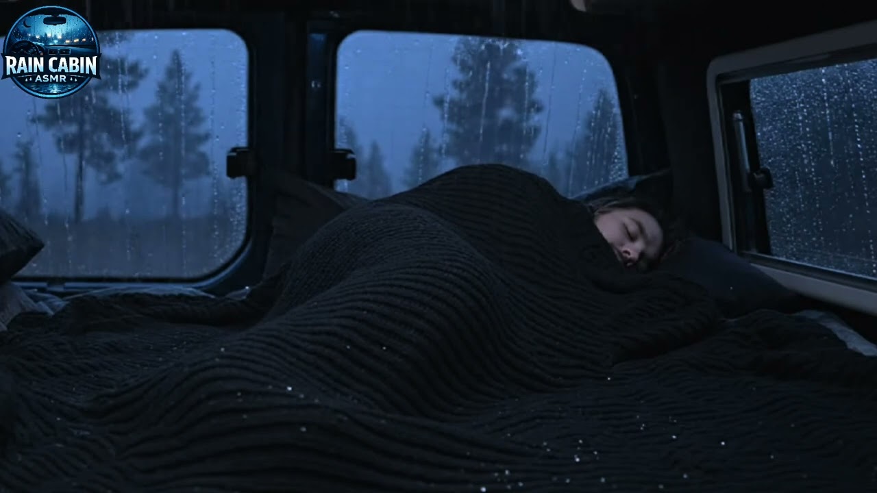 Insomnia Relief 🌧️ Heavy Rain Sounds on Car Window (No Thunder)