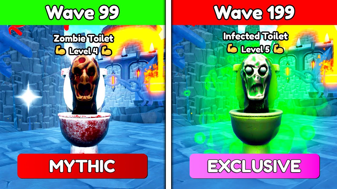 ZOMBIE TOILET vs INFECTED TOILET in ENDLESS MODE 🔥 - Toilet Tower Defense