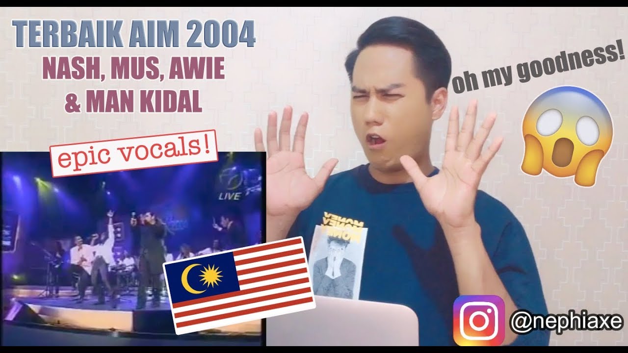 TERBAIK AIM 2004 Nash,Mus,Awie & Man Kidal | REACTION