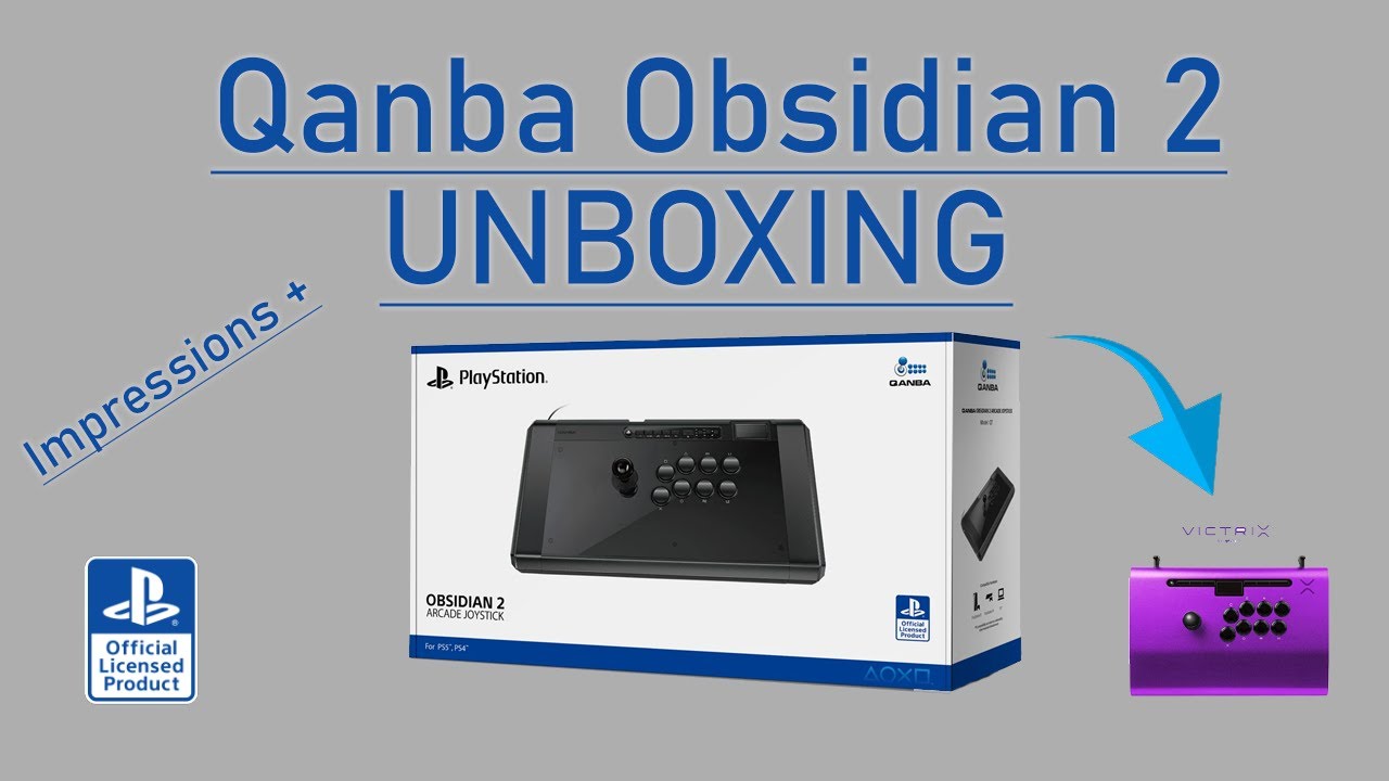 Qanba Obsidian 2 UNBOXING + Impressions + Comparing with the Victrix PRO FS