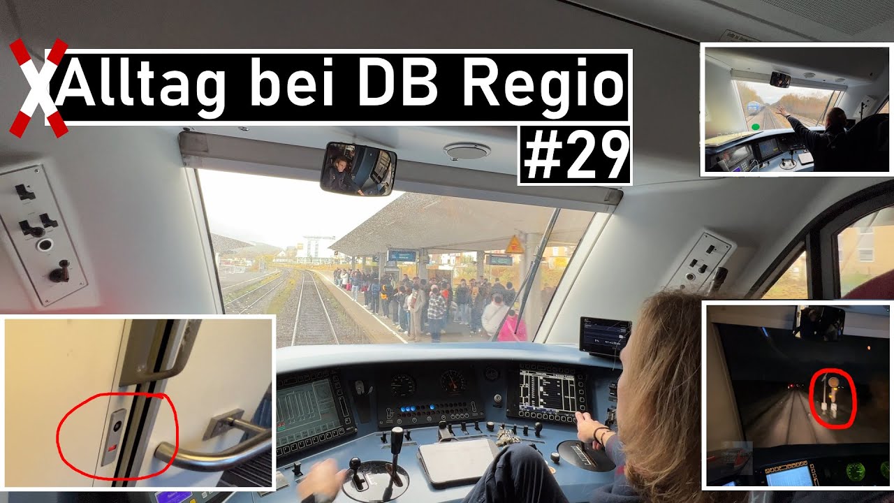 Sonstiger Alltag bei DB Regio #29 | Fahrgast im Klo mitgenommen und genauere Beschreibung der Gl&auml;tte