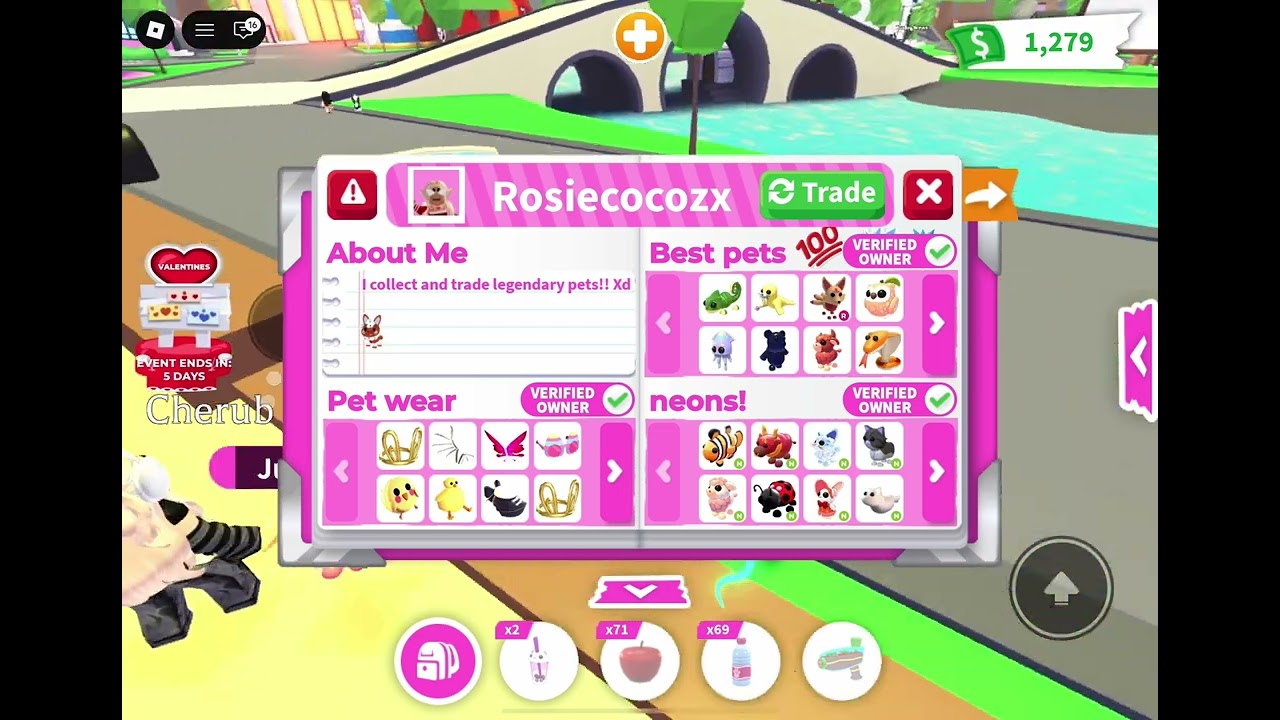 Grinding my MFR muskrat I just traded for! He’s so cute! #roblox #adoptmetrading #grinding