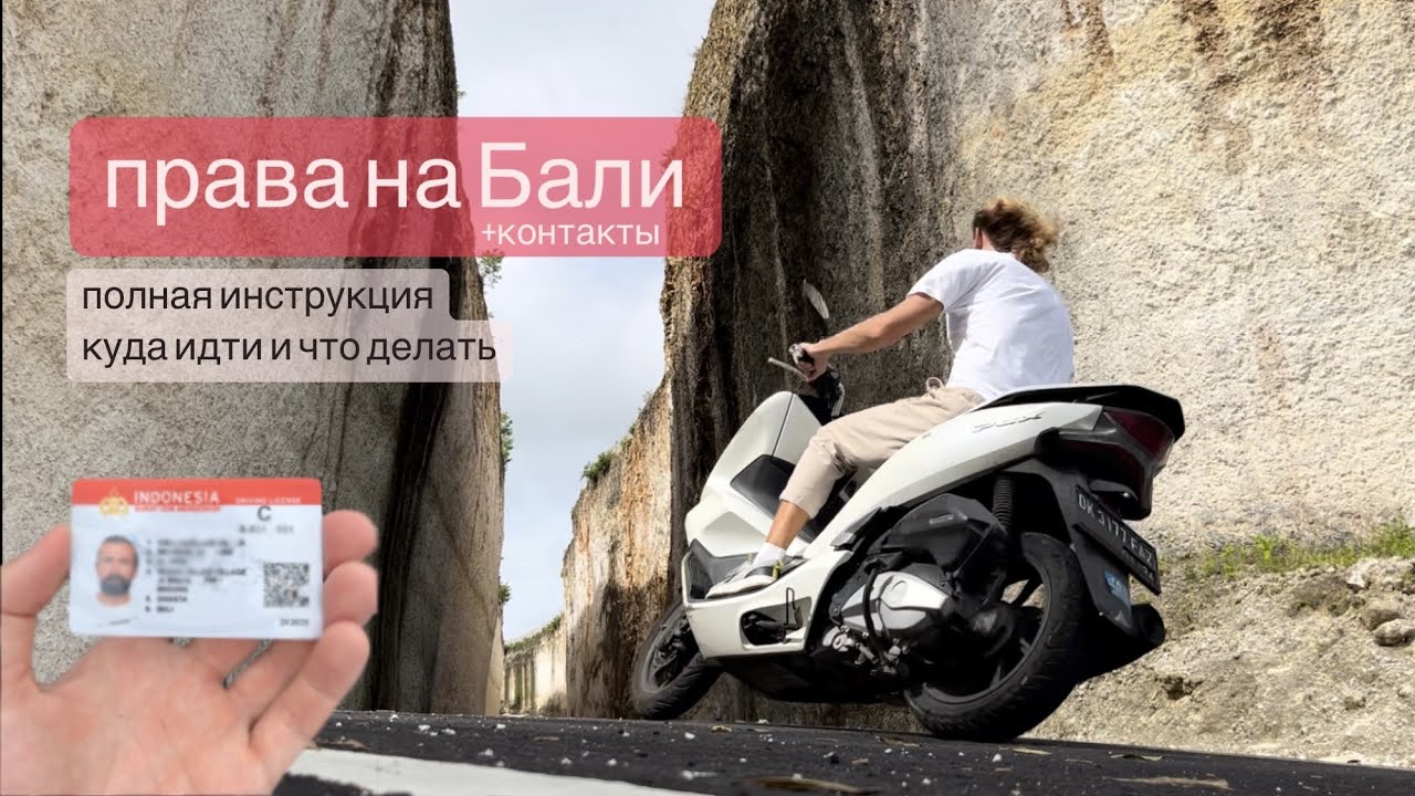 Права на Бали. Полная инструкция +контакты