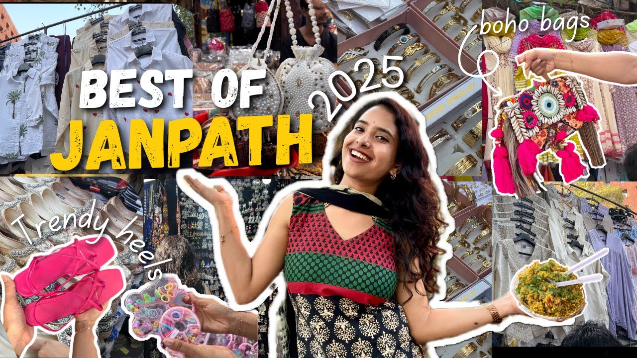 Janpath Market Shopping 🛍️ Best shops, Gujarati Lane, Branded Clothes & Junk Jewellery