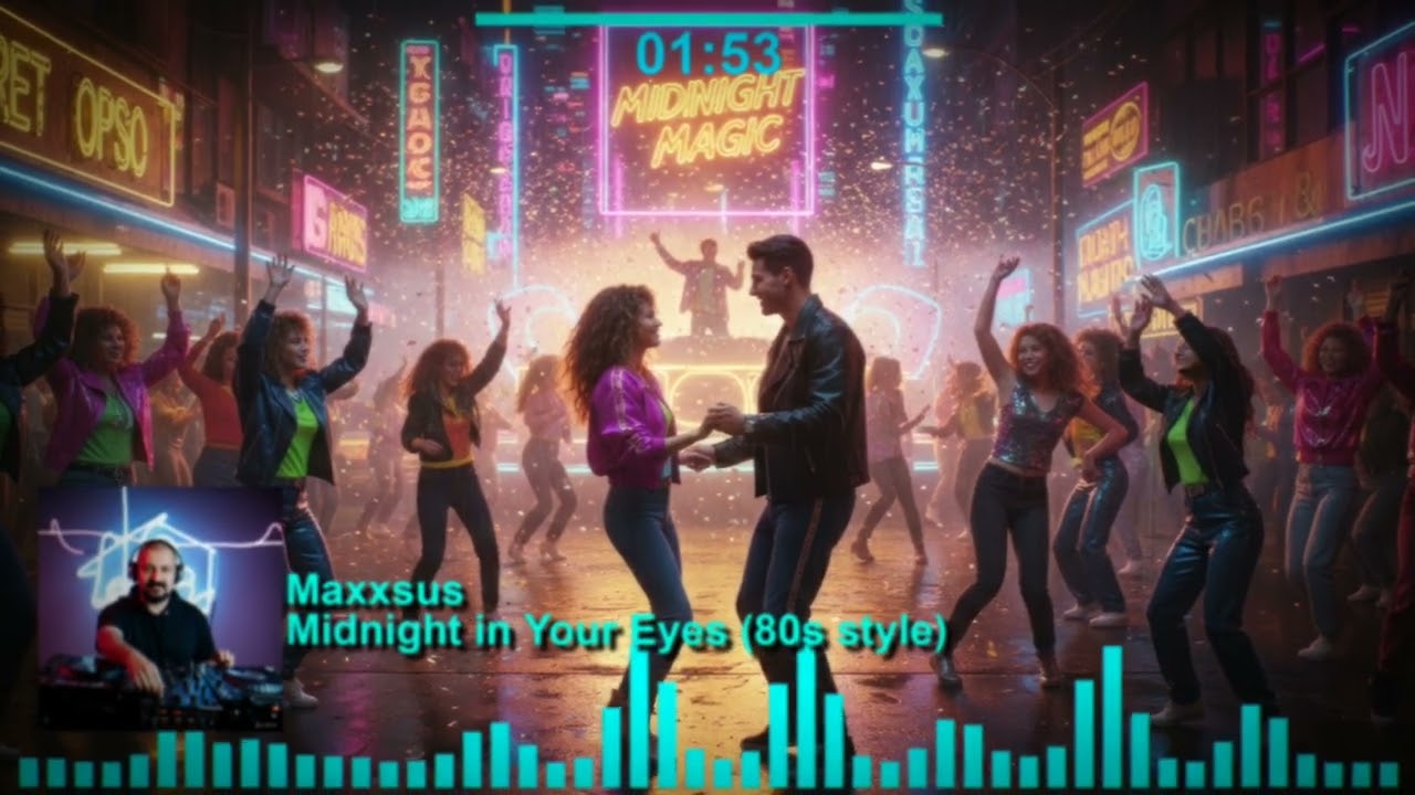 Maxxsus - Midnight in Your Eyes ( Italo Disco, POP 80s )