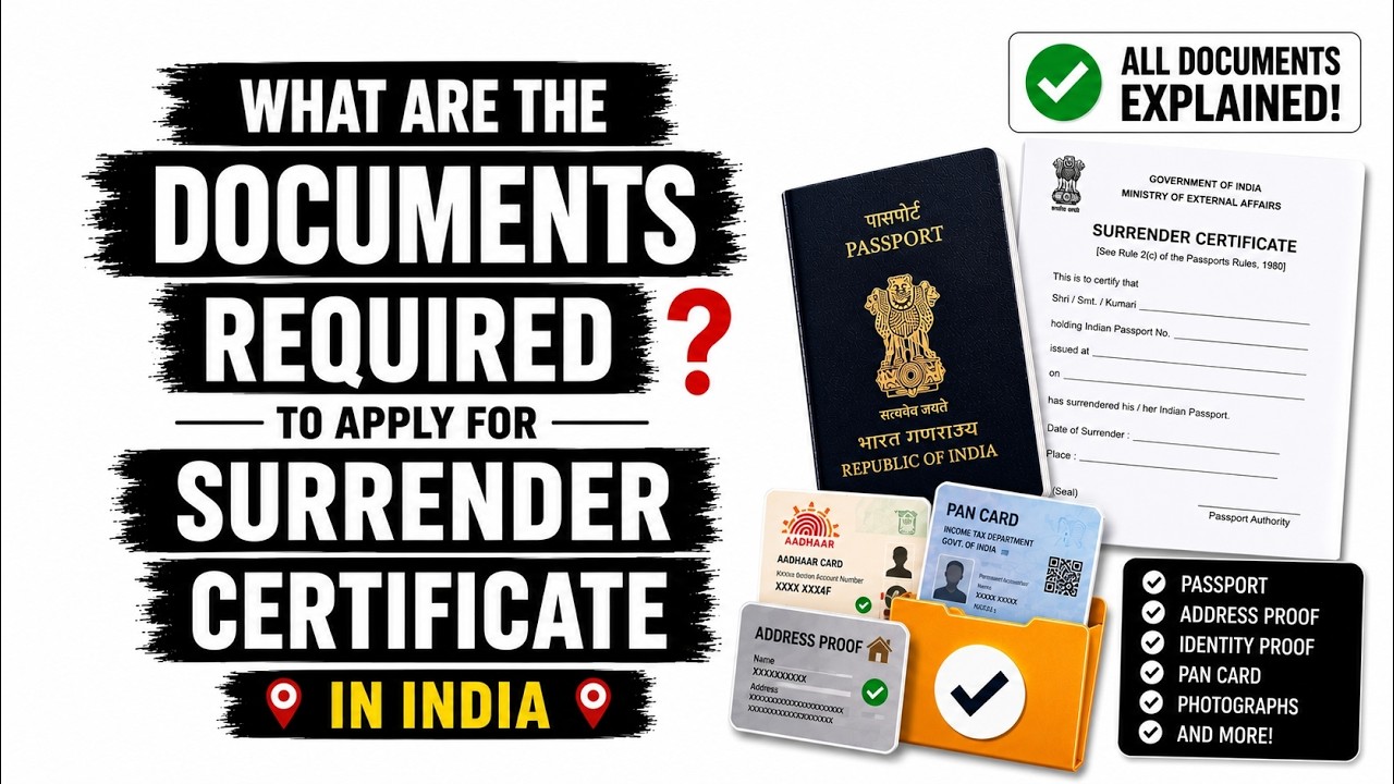 Indian passport surrender | Document checklist | OCI