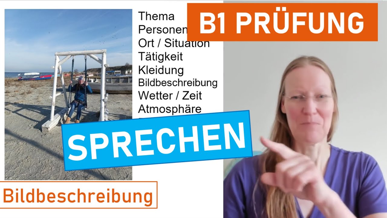 B1 Prüfung - Sprechen - G.A.S.T. - 2024 - Bild beschreiben - DTZ  - Deutsch lernen - learn german