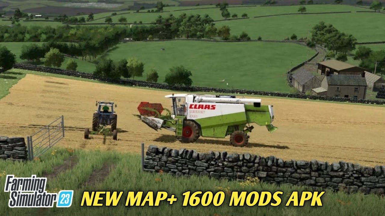 fs 23 new map with 1600+ mods apk download farming simulator 23