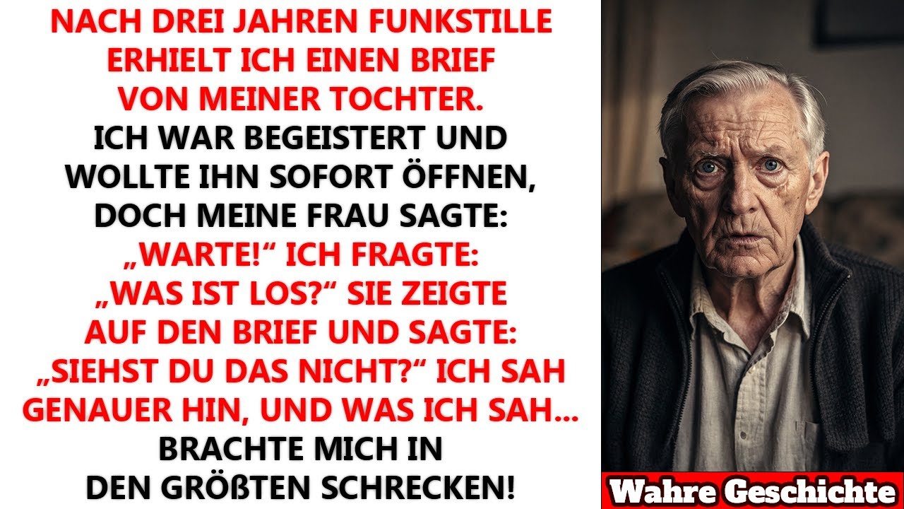 Meine Tochter schwieg drei Jahre lang. Dann schickte sie einen Brief – und als ich ihn las …