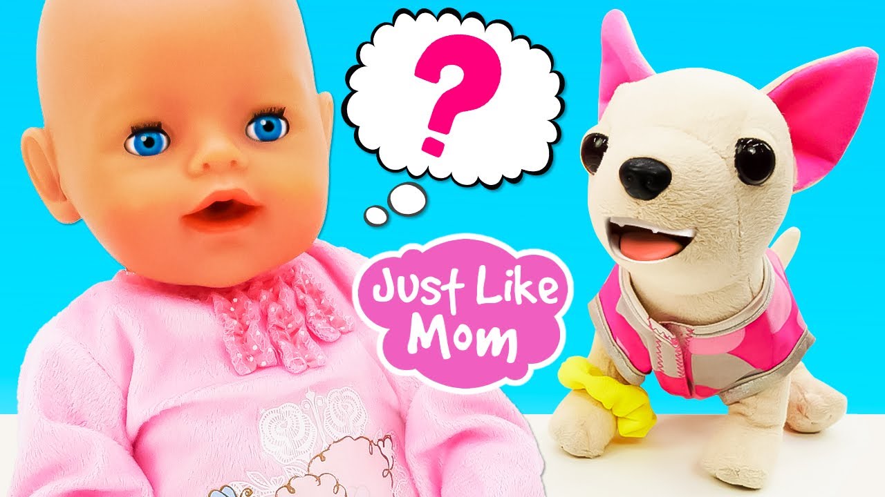 NEW Baby Born doll! Kids play with dolls & baby doll feeding with toy food.