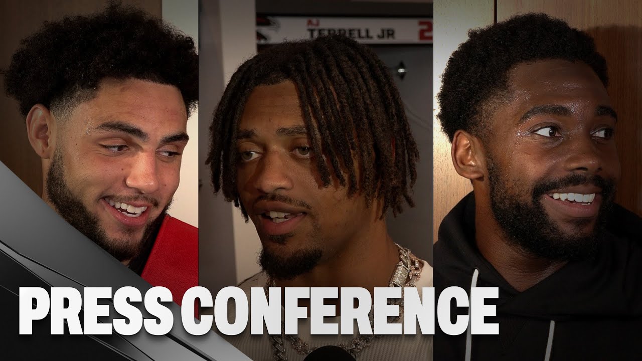 Drake London, A.J. Terrell & more speak after Falcons' 24-14 win vs Bills | Press Conference