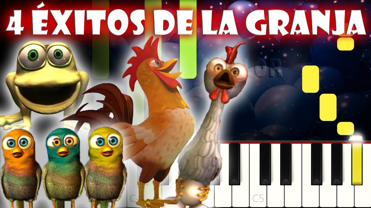 4 Éxitos de La granja de Zenón en Piano | Tutorial | Cover | Karaoke