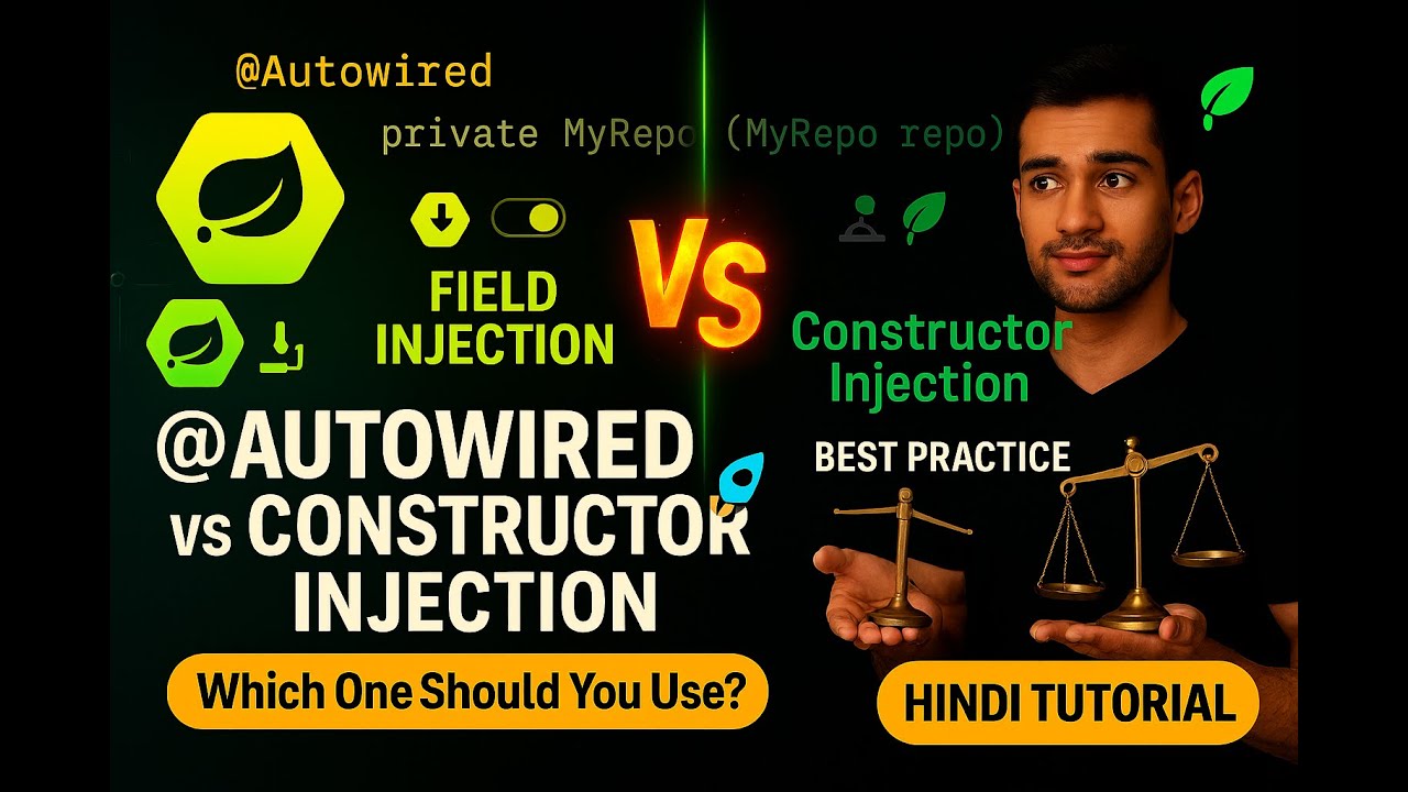 @Autowired vs Constructor Injection 🤔 | Spring Boot Dependency Injection Explained 🚀