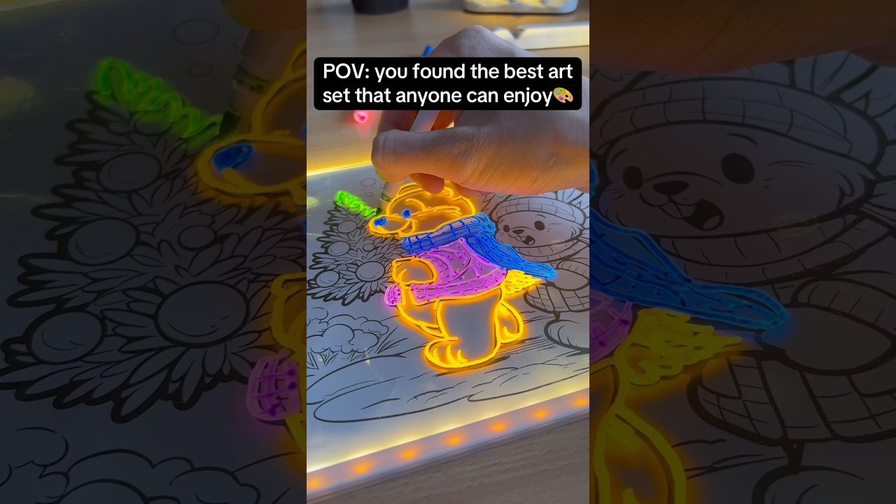 The best magical art set for everyone💫🎨 #ledart #art #paintings #ledboard #futureart