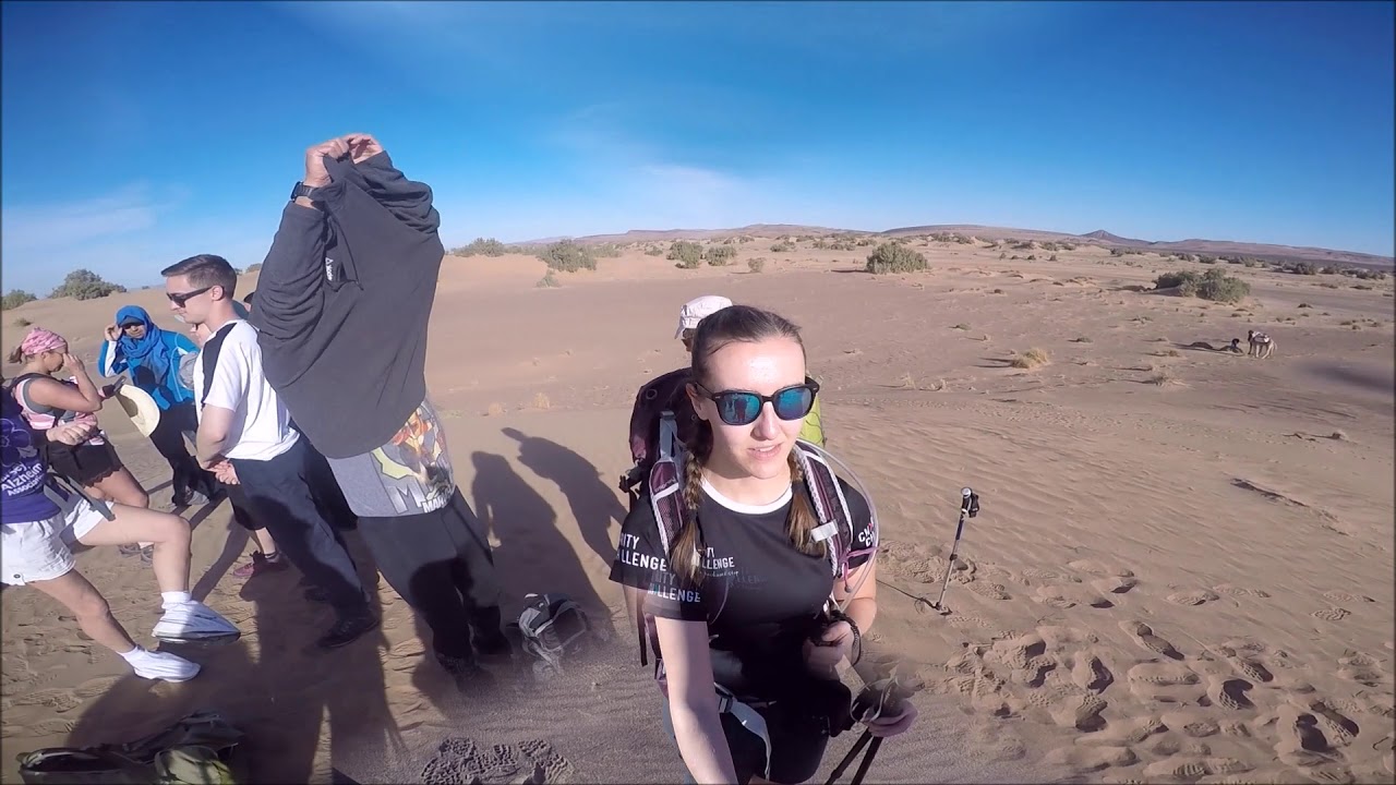 Trekking the Sahara Desert, 100km in 5 days, Feb 2018, Charity Challenge, GoPro HD