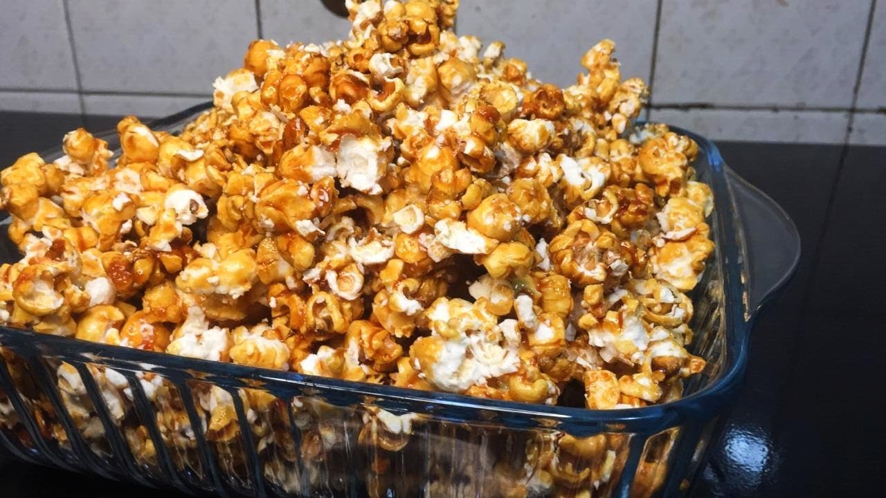CARAMEL POPCORN EASY HOMEMADE RECIPE | Naz's Kitchen