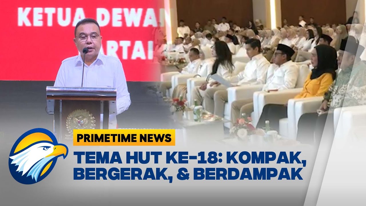 Gerindra Rayakan HUT ke-18 di Gedung DPR dengan Aksi Sosial dan Santunan Anak Yatim [Primetime News]