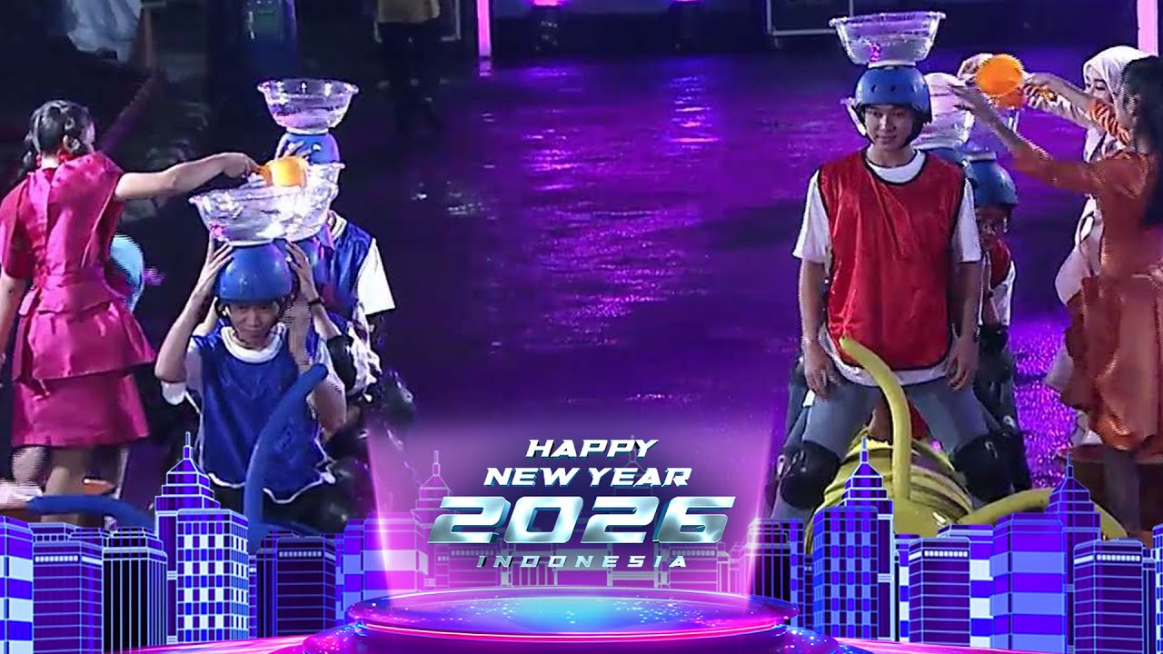 Gregetan Polll! Game Piama Pindahkan Air Adu Kompak, Siapa Juaranya? | Happy New Year Indonesia 2026