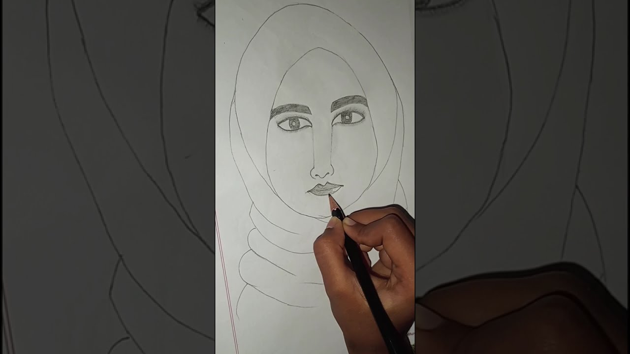 Muslim girl #simpledrawingforkids #drawing4kids #veryeasydrawing #simple 