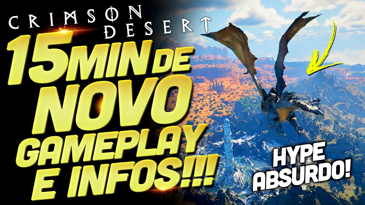 GRANDIOSO! 15 MINUTOS DE NOVO GAMEPLAY REVELA MUITO DO MUNDO, ENREDO E ATIVIDADES EM CRIMSON DESERT