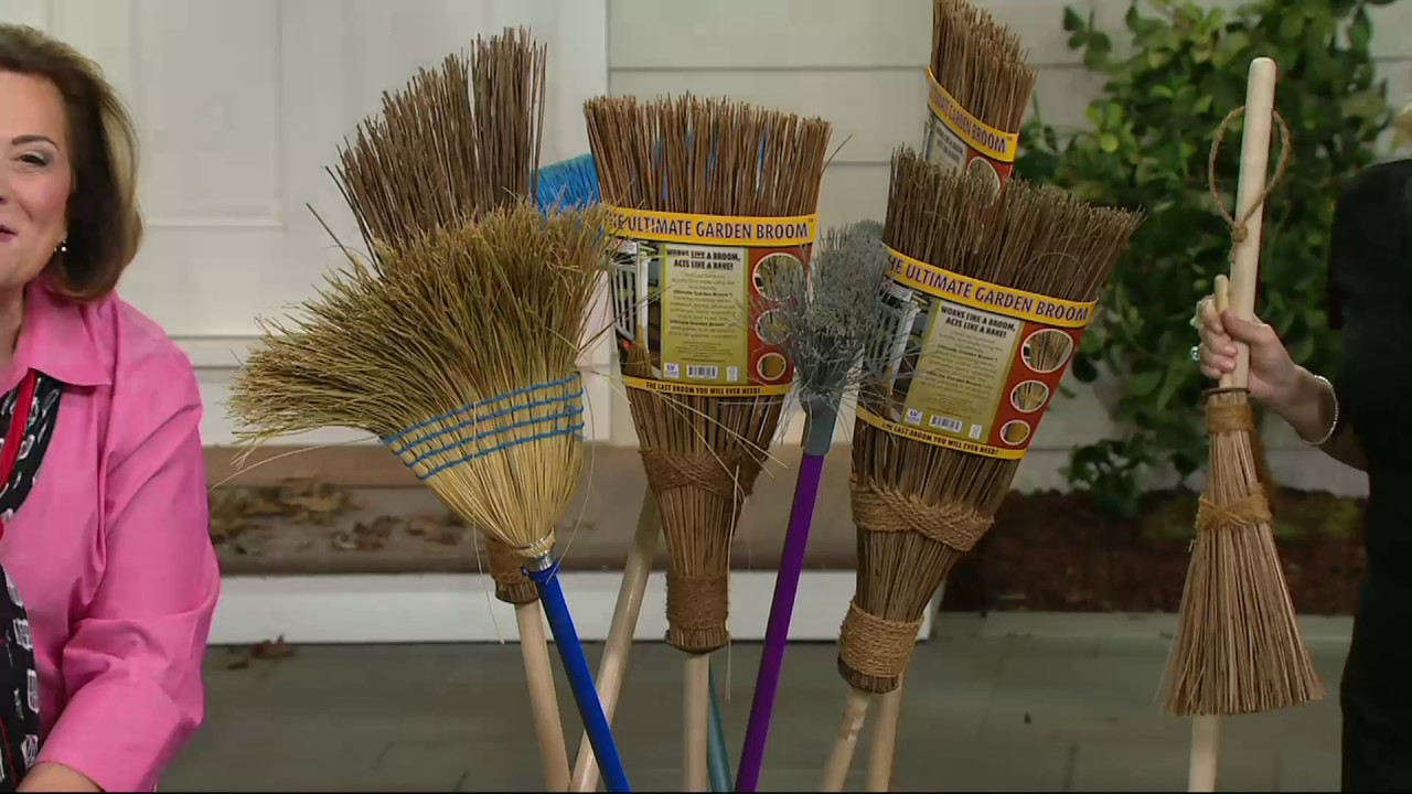 Ultimate Innovations Indoor/Outdoor Coconut Broom & Whisk Set on QVC