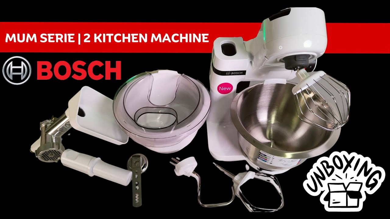 Stand Mixer BOSCH MUM Serie 2 kitchen machine & Baking sensation attachment pack | Unboxing