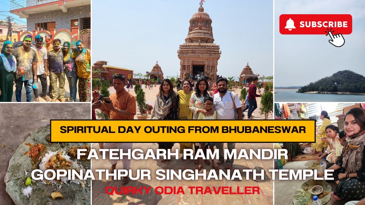 Day Outing From Bhubaneswar| Fatehgarh Ram Mandir | Gopinathpur Singhanath Mandir | Odisha Tour