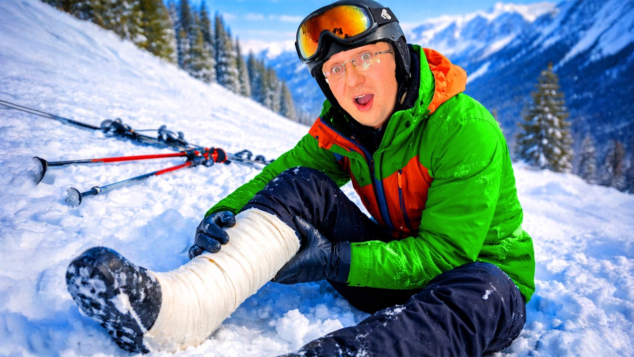 😭 Tati s-a LOVIT la PICIOR pe PÂRTIE ⛷️