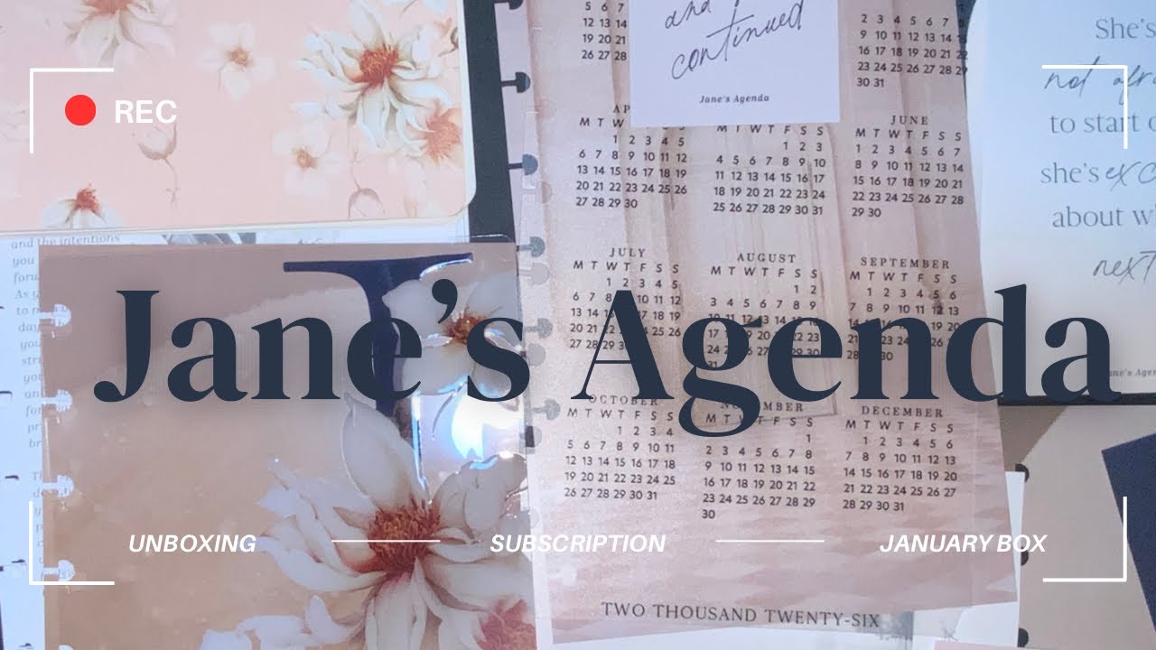 January Sub Box | Jane’s Agenda 