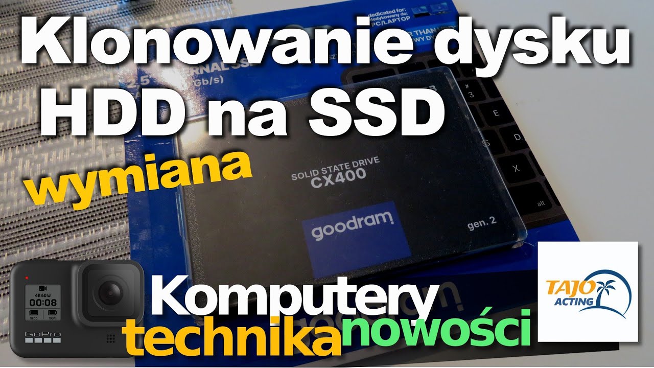 Klonowanie i wymiana dysku HDD na SSD. Macrium Reflect Free Laptop Zróbcie sobie prezent na Mikołaja