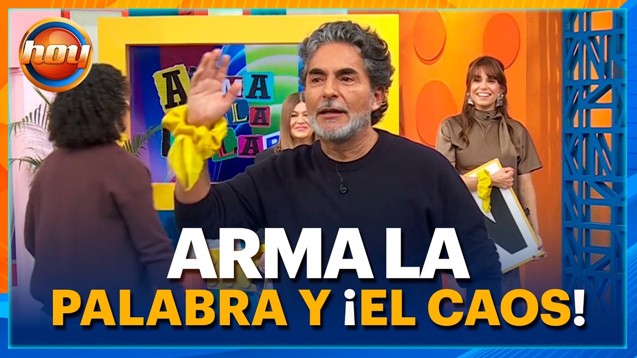 Raúl Araiza no pierde la divertida costumbre de hacernos reír en el juego 'Arma la palabra' | Hoy