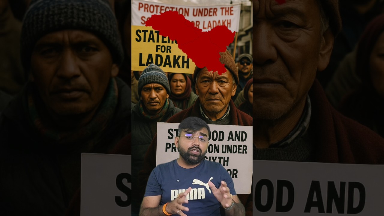 Ladakh Statehood & Sixth Schedule Demand #shorts #Ladakh #geopoliticshindi #article370 #hindinews