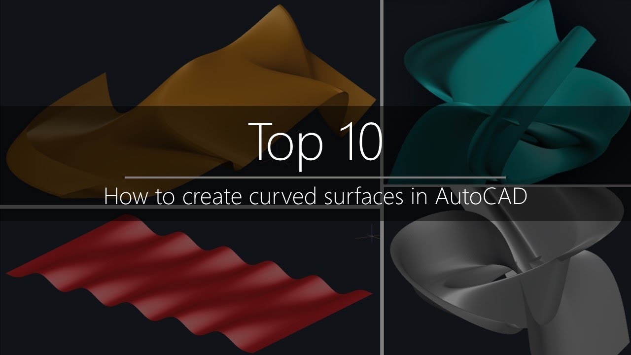 Curved surfaces in AutoCAD!