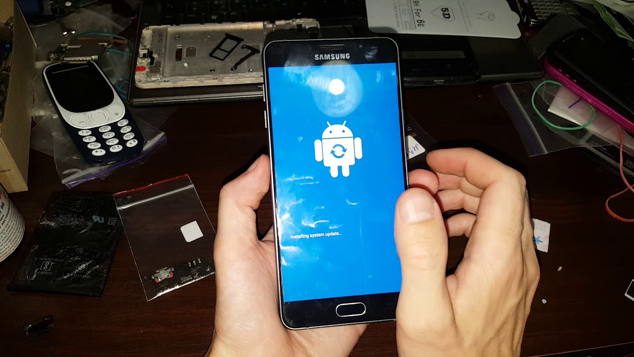 Samsung Galaxy A7 2016 A710f hard reset сброс настроек графический ключ пароль зависает тормозит