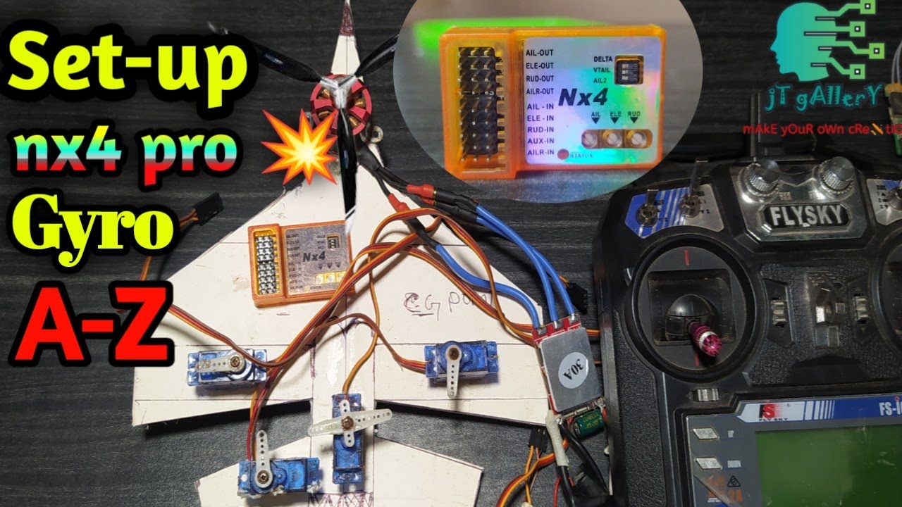 Rc Plane GYRO Setup To Bangla | এবার প্লেন উড়বেই Nx4 pro #nx4_pro #gyro#gyrosteviliger#ZMR