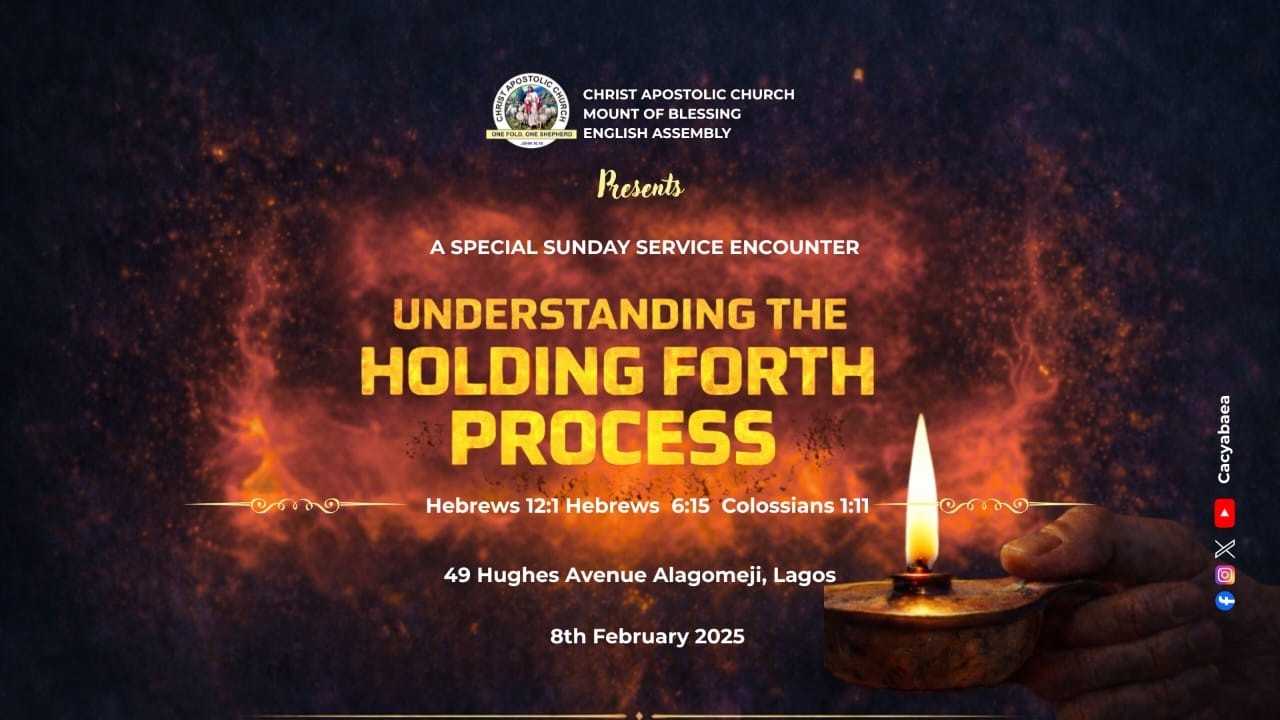 UNDERSTANDING THE HOLDING FORTH PROCESS || HEB 12:1, HEB 6:15, COL 1:11
