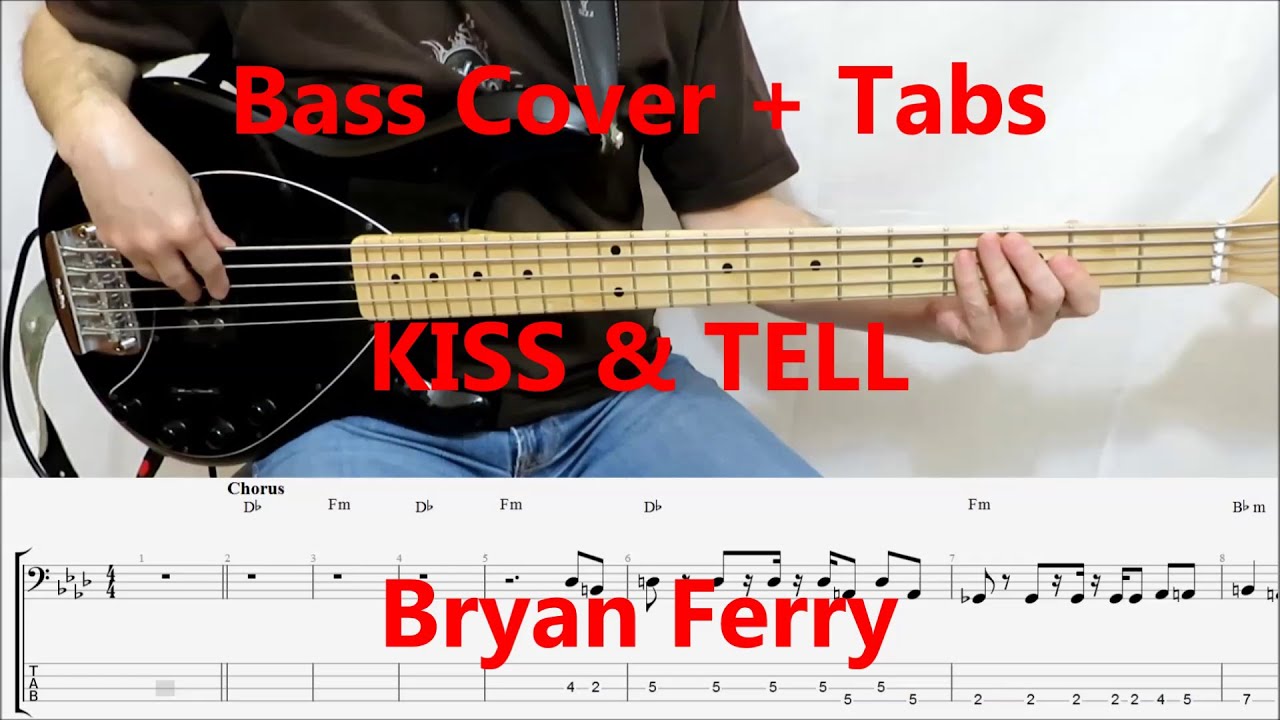 Bryan Ferry - Kiss & Tell (BASS COVER TABS) preview
