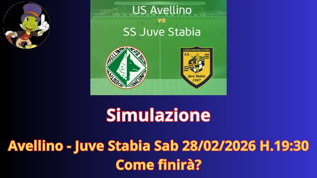 Avellino - Juve Stabia  Sab 28/02/2026 H.19:30