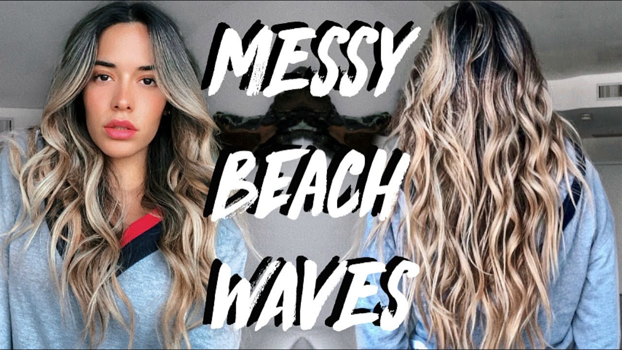 HOW TO CURL YOUR HAIR USING #T3MICRO CURLING WAND | MESSY BEACHY WAVES TUTORIAL
